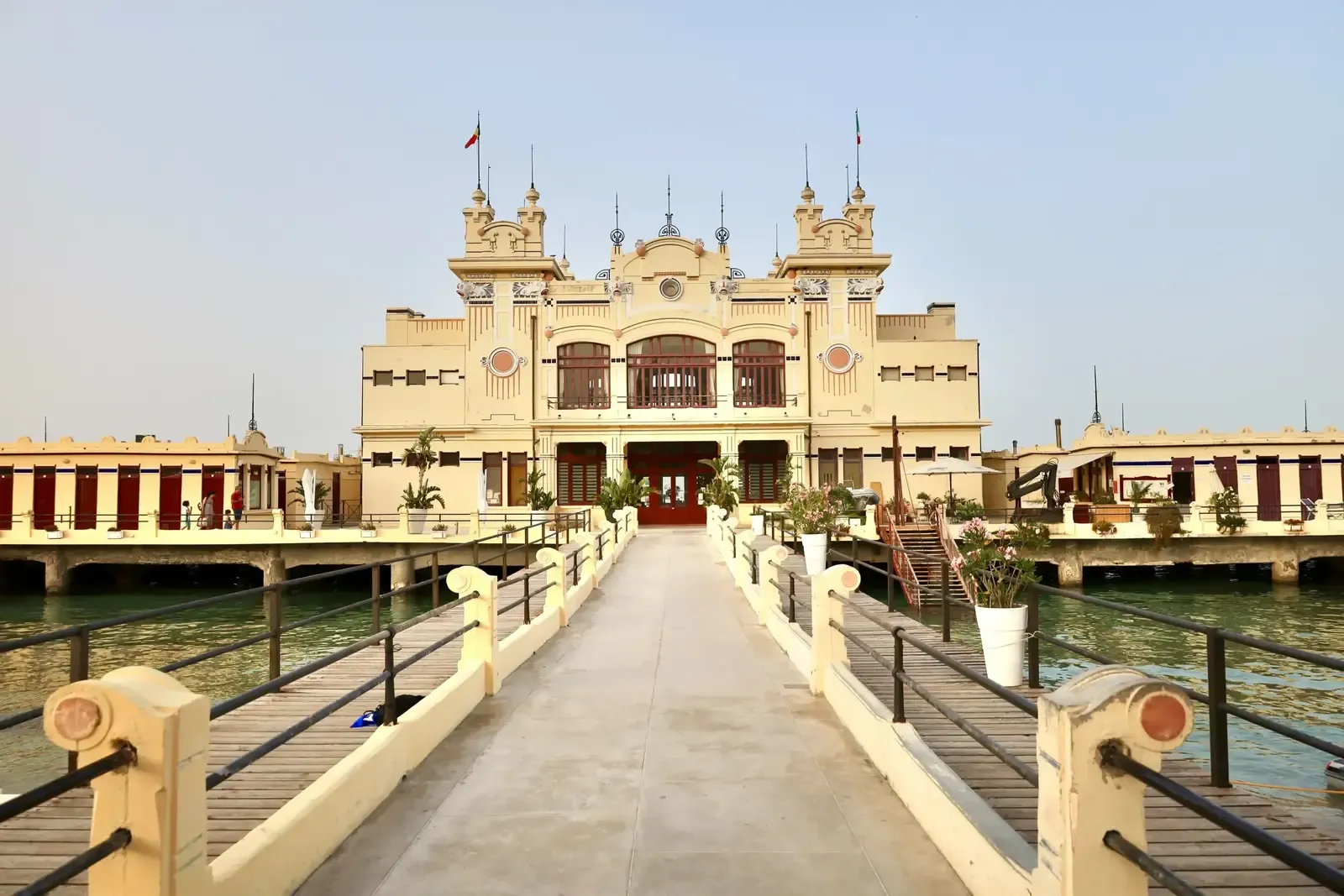 Historisches Strandbad von Mondello, Sizilien, Italien