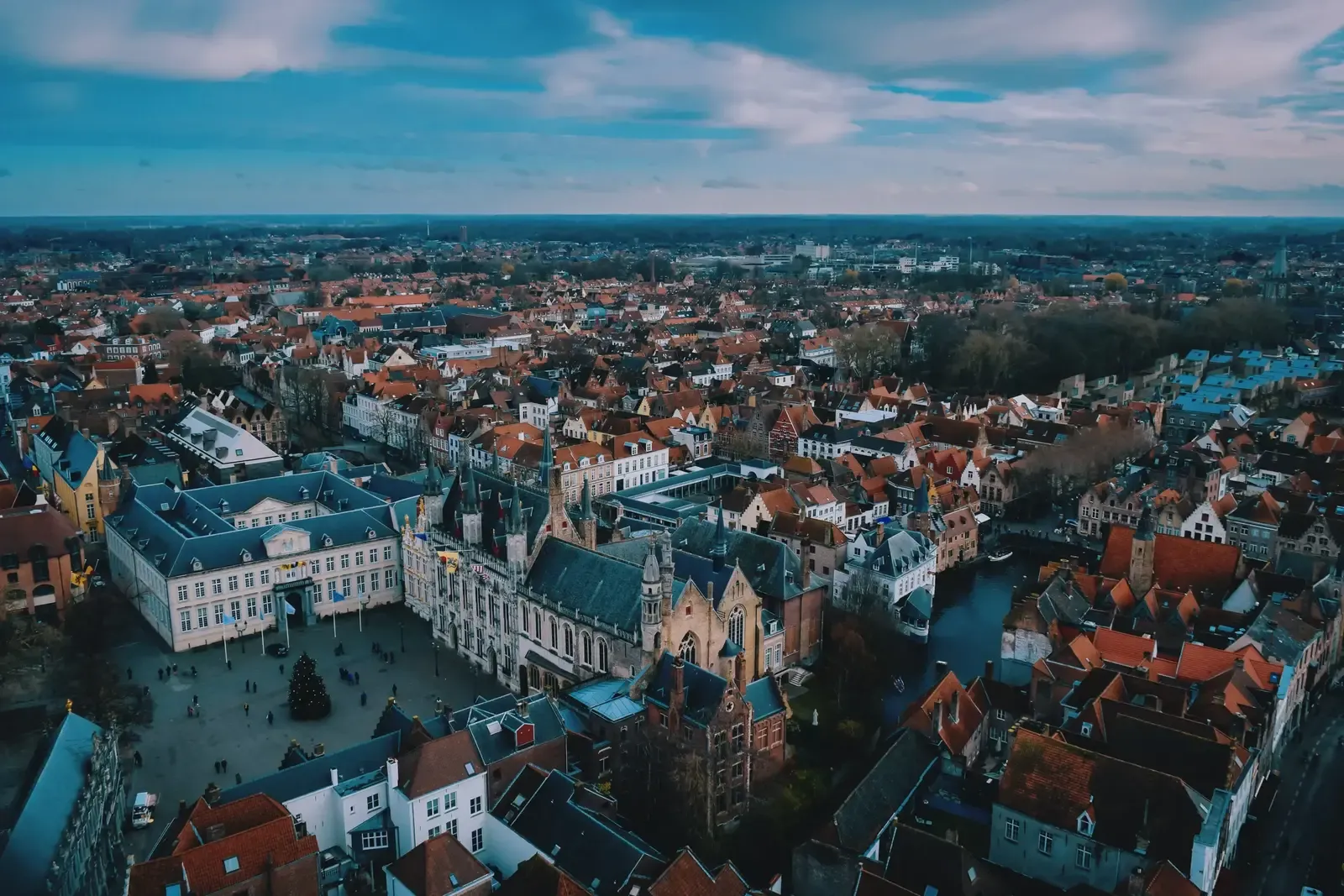 Blick vom Belfried über Brügge