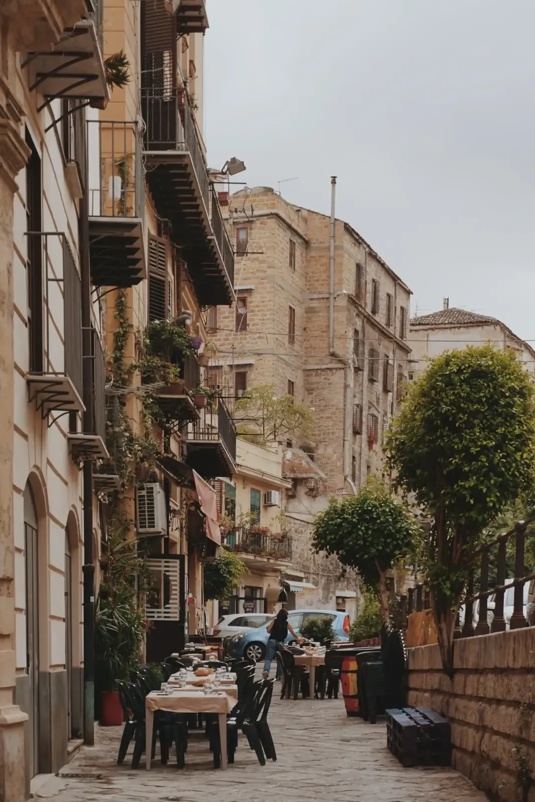 Palermo Straße in Sizilien