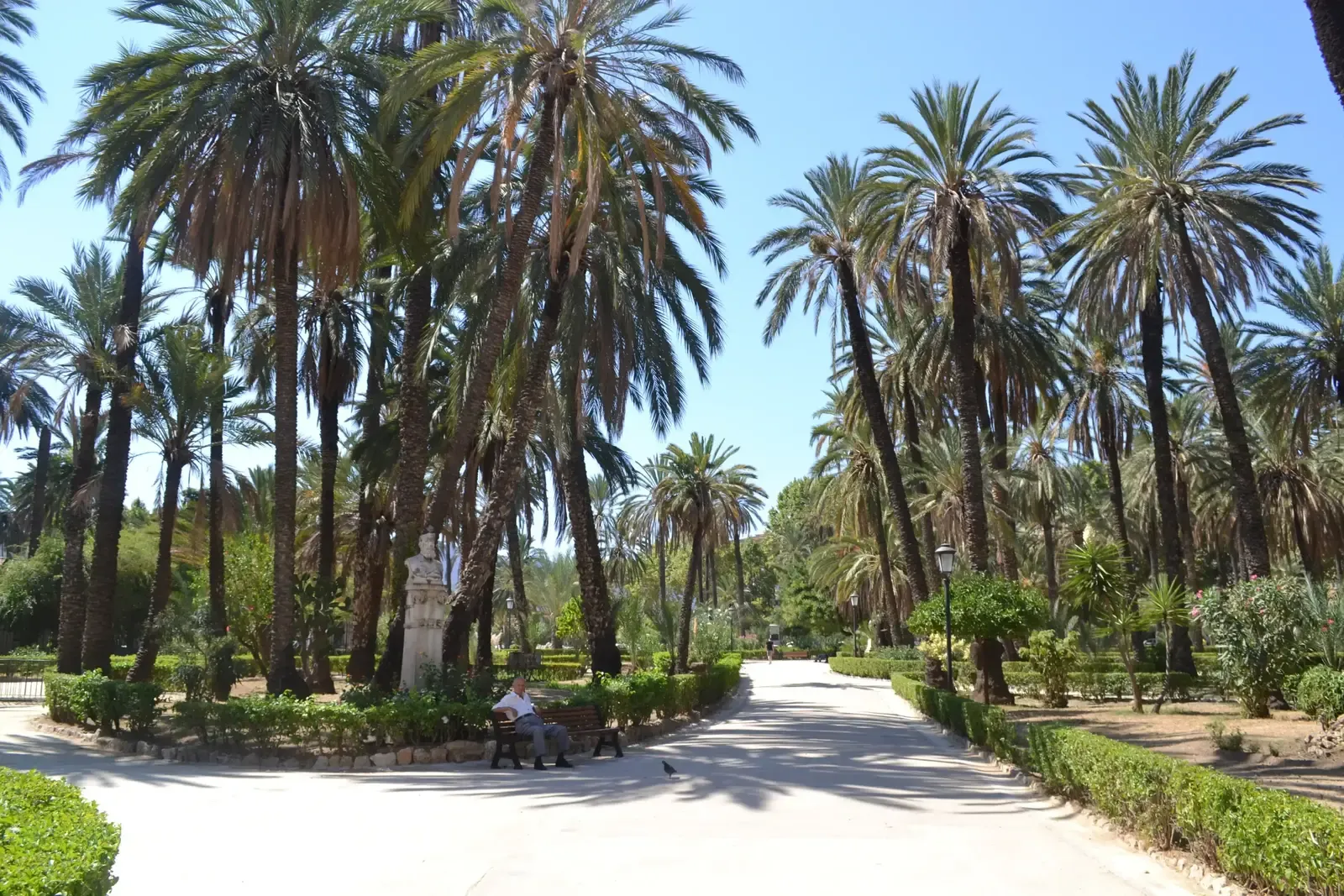 Park der Villa Bonanno in Palermo in Sizilien, Italien